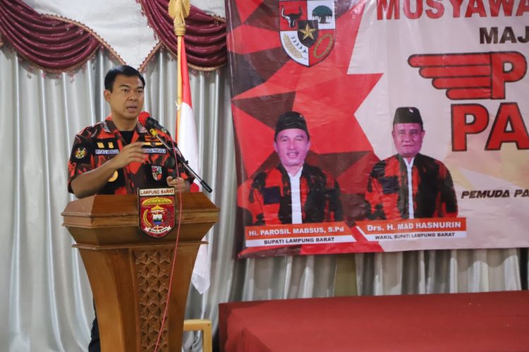 Rycko Menoza SZP Lantik MPC Pemuda Pancasila Lambar. Humas Lambar